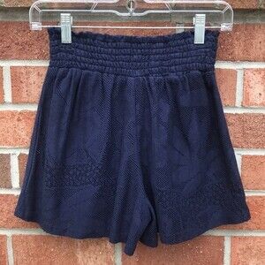 AERIE Lace Shorts sz Small NWT Navy Blue